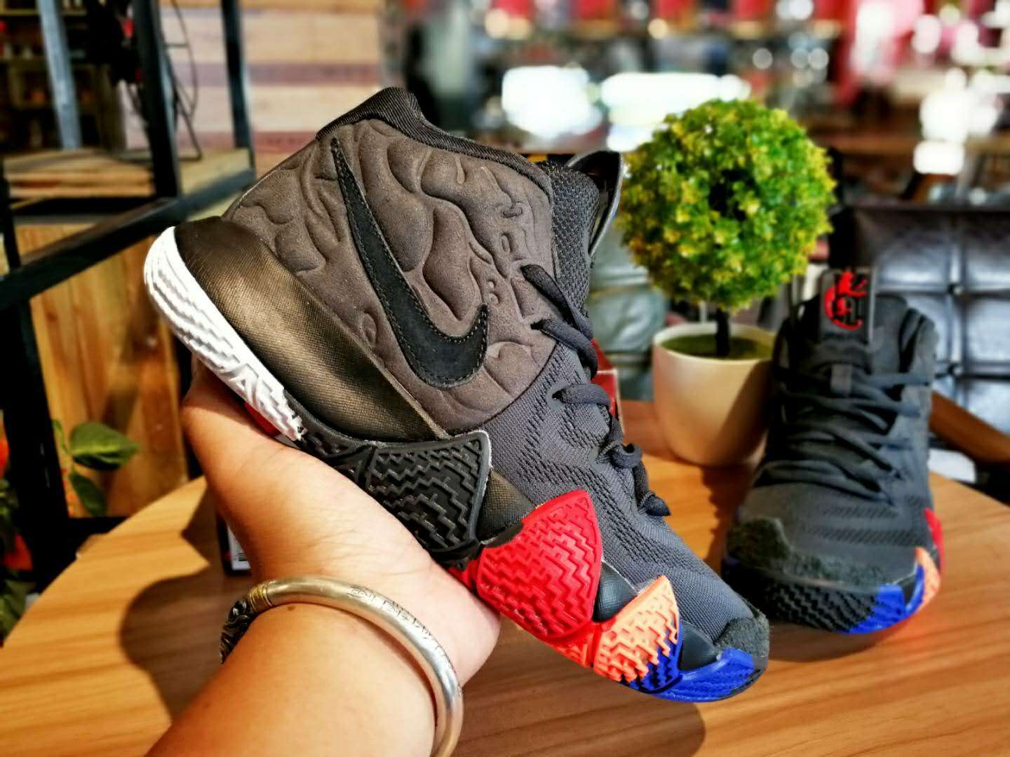 Nike Kyrie 4 Year of the Monkey Black Grey Brown Shoes